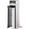 Cendrier, capacité 23 l, verrouillable, 1 clé incluse, L 380 x P 380 x H 880 mm, acier inoxydable