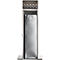 Cendrier, capacité 23 l, verrouillable, 1 clé incluse, L 380 x P 380 x H 880 mm, acier inoxydable