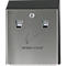 Cendrier mural Rubbermaid® Smokers Station®, pour l'extérieur, volume 3,1 l, verrouillable, L 254 x P 76 x H 317 mm, acier galvanisé à chaud, argenté
