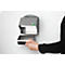 Cendrier mural VAR, rectangulaire, avec plaque de signalisation, inox, 0,4 L, l. 140 x P 98 x H 160 mm