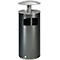 Cendrier poubelle argent antique/toit argenté