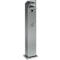 Cendrier poubelle colonne, aluminium anodisé