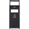 Cendrier/poubelle combinés pour intérieur et extérieur, L 330 x P 280 x H 880 mm