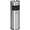 Cendrier poubelle, en inox, Ø 230 x 660 mm