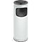 Cendrier poubelle, H 610 mm, blanc