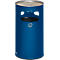 Cendrier poubelle, H 750 mm, bleu gentiane