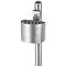 Cendrier semi-circulaire sans toit, inox mat