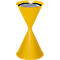Cendrier sur pied - acier - Ø 400 x H 700 mm - 15 L - jaune