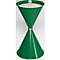 Cendrier sur pied - acier - Ø 400 x H 700 mm - 15 L - vert