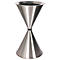 Cendrier sur pied conique Diabola ECO, plateau en aluminium, H 710 mm, ø 400 mm, acier inoxydable
