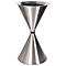 Cendrier sur pied conique Diabola ECO, plateau en aluminium, H 710 mm, ø 400 mm, acier inoxydable, sable de quartz
