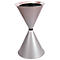 Cendrier sur pied conique Diabola ECO, plateau en aluminium, H 710 mm, ø 400 mm, argent métallisé