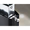 Cendrier sur pied Metropolitan Rubbermaid, aluminium, bac intérieur de 6 L, pour l'extérieur, noir