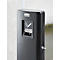 Cendrier sur pied Metropolitan Rubbermaid, aluminium, bac intérieur de 6 L, pour l'extérieur, noir