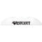 White, arc-shaped product with the WESTCOTT lettering in dark print. It has two raised rectangular elements on the top.