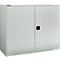 chäfer Shop Genius Draaideurkast FS, staal, met ventilatiegaten, B 1343 x D 520 x H 1105 mm, 3 OH, tot 450 kg, lichtgrijs/lichtgrijs