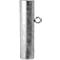 Cylindrical metal tube, open at the top, with an eyelet on the edge.