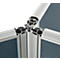 Chaînage d'angles 3 x 120° pour système d'insonorisation 40, pour hauteur de cloison 1600 mm