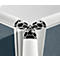 Chaînage d'angles 3 x 120° pour système d'insonorisation 40, pour hauteur de cloison 1600 mm
