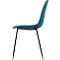 Chaise à coque Paperflow, rembourrée, 100% polyester, châssis en acier, hauteur d'assise 480 mm, jeu de 2, noir/essence
