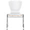 Chaise Bingo, sans coussins, sans accoudoirs, blanc