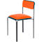 Chaise Bistro, assise velours rouille, design contemporain, produit second Life : remplacement de l'assise possible pour une durée de vie illimitée, empilable