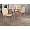 Chaise coque 710, empilable, coque d'assise arrondie, naturel