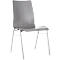 Chaise coque 720, empilable, coque d'assise rectangulaire, gris
