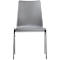 Chaise coque 720, empilable, coque d'assise rectangulaire, gris