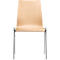 Chaise coque 720, empilable, coque d'assise rectangulaire, naturel