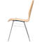 Chaise coque 720, empilable, coque d'assise rectangulaire, naturel
