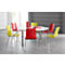Chaise coque 720, empilable, coque d'assise rectangulaire, rouge