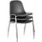 Chaise coque Beta - empilable - l. 400 x P 420 x H 460 mm - résistante aux désinfectants - piètement chromé - anthracite