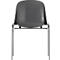 Chaise coque Beta - empilable - l. 400 x P 420 x H 460 mm - résistante aux désinfectants - piètement chromé - anthracite