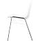 Chaise coque Beta - empilable - l. 400 x P 420 x H 460 mm - résistante aux désinfectants -piètement chromé - blanc