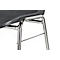 Chaise coque Beta - empilable - l. 400 x P 420 x H 460 mm - résistante aux désinfectants - piètement chromé - gris