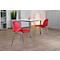 Chaise coque Beta - empilable - l. 400 x P 420 x H 460 mm - résistante aux désinfectants - piètement chromé - rouge