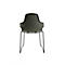 Chaise coque Topstar T2020, base traîneau, coque d'assise ergonomique, empilable jusqu'à 4 pièces, hauteur d'assise 450 mm, jeu de 2, avec accoudoirs, gris/noir