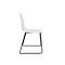 Chaise coque Topstar T2020, base traîneau, coque d'assise ergonomique, empilable jusqu'à 4 pièces, hauteur d'assise 450 mm, jeu de 2, sans accoudoirs, blanc/noir