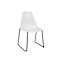 Chaise coque Topstar T2020, base traîneau, coque d'assise ergonomique, empilable jusqu'à 4 pièces, hauteur d'assise 450 mm, jeu de 2, sans accoudoirs, blanc/noir