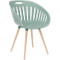 Chaise d'extérieur Topstar T2023, 2 pièces, coque ergonomique en plastique, pieds réglables en hauteur, olive