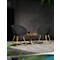 Chaise d'extérieur Topstar T2023, 2 pièces, coque ergonomique en plastique, pieds réglables et pivotants, anthracite