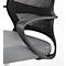 Chaise de bureau CDP62, avec accoudoirs, siège multicouche, noir/gris