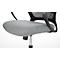 Chaise de bureau CDP62, avec accoudoirs, siège multicouche, noir/gris