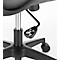 Chaise de bureau CDP62, avec accoudoirs, siège multicouche, noir/gris