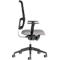 Chaise de bureau NowyStyl UTILA, avec accoudoirs, mécanisme synchrone, siège multicouche, hauteur/profondeur d'assise réglables, dossier avec revêtement résille, noir/gris