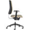Chaise de bureau NowyStyl UTILA, avec accoudoirs, mécanisme synchrone, siège multicouche, hauteur/profondeur d'assise réglables, dossier rembourré, brun/marron