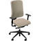 Chaise de bureau NowyStyl UTILA, avec accoudoirs, mécanisme synchrone, siège multicouche, hauteur/profondeur d'assise réglables, dossier rembourré, brun/marron