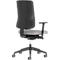 Chaise de bureau NowyStyl UTILA, avec accoudoirs, mécanisme synchrone, siège multicouche, hauteur/profondeur d'assise réglables, dossier rembourré, gris/gris
