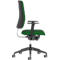 Chaise de bureau NowyStyl UTILA, avec accoudoirs, mécanisme synchrone, siège multicouche, hauteur/profondeur d'assise réglables, dossier rembourré, vert/vert